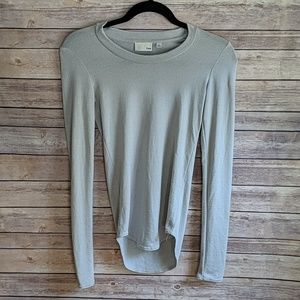 Aritzia Wilfred Free Gray Long Sleeve Top Soft